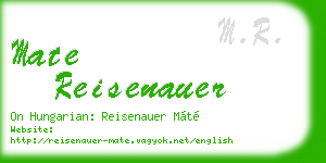 mate reisenauer business card